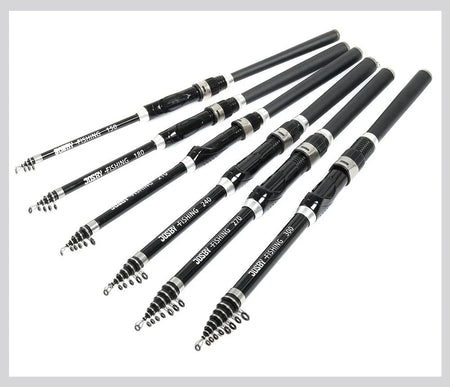 Ultra Durable Telescopic Rock Fishing Rod Spinning Carbon Fiber Pesca Carp Feeder Pole 1.5-3.0M Portable Travel Mini Fish Tackle