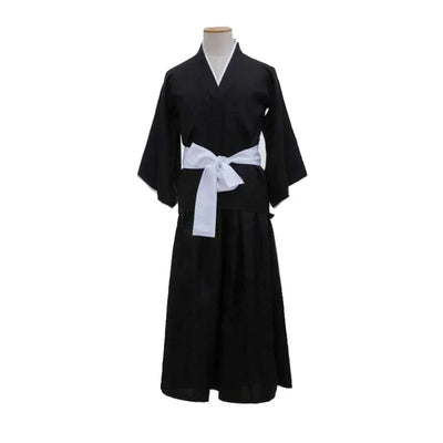 Anime BLEACH Cos Costume Kuchiki Rukia Shinigami Cosplay Costume Wig Set Halloween for Woman Men Clothes