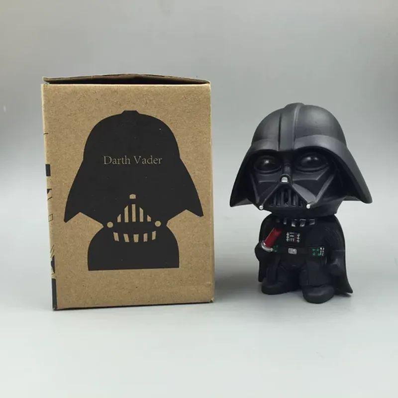 10cm Cute Style Star War Darth Vader & STORM TROOPER Kawaii Movie Action Figure Model Toys Black White Soldier Model For Childre