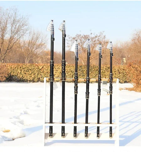 2.1m-4.5m Telescopic Fishing Rod  Travel Surf Rod Spinning Power 10-250g Distance Throwing Pole High Carbon Baitcasting Rod