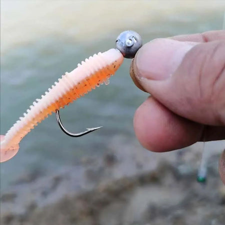 SantaKing 33/70Pcs Jig Heads Fishing Hooks Crappie Jigs Unpainted Jig Heads Round Ball Sharp Fishing Jigs Hooks