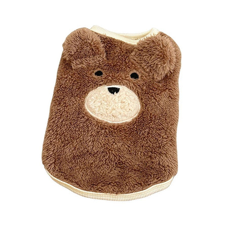 Warmth Pets Cute Clothes Teddy Schnauzer Clothes Puppy Clothes 1.5-11.5kg Winter Dog Clothing Soft Plush Teddy Bear Sweater Vest