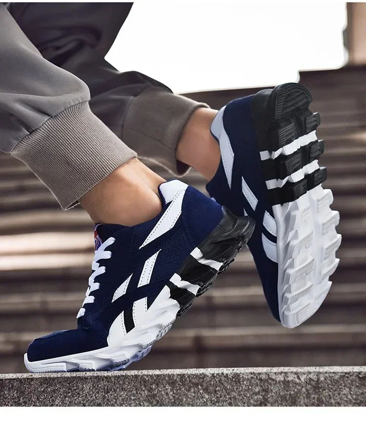 Brand Trend Size 46 47 48 Men's Wear-resistant Cushioning Thick-soled Fitness Sneakers Outdoor Breathable Running Shoes for Men