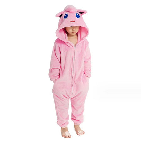 TAKARA TOMY Pokemon Jigglypuff Pikachu Gengar Snorlax Onesie Kigurumi Kids Cosplay Bulbasaur Halloween Pijama Anime Pajamas