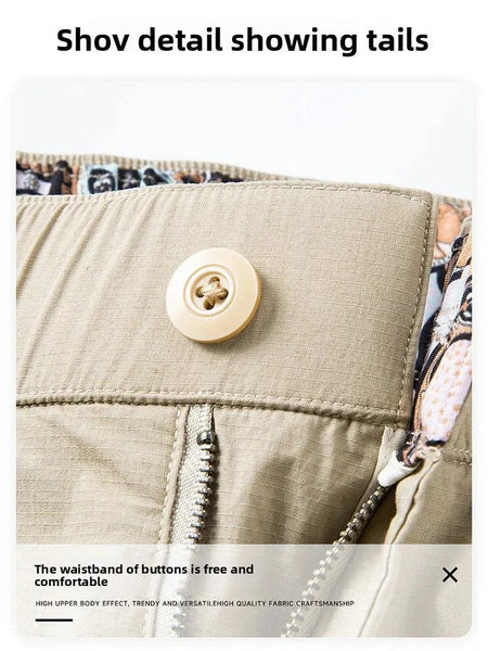 Cleanfit American Style Outdoor Sports Men's Casual Pants Nine Points Loose Mesh Comfortable Fashionable High-End Feeling
