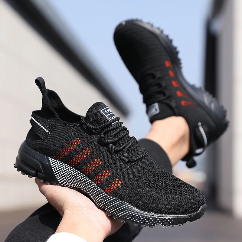 Men Casual Sneakers Mesh Lightweight Breathable Soft Soled Running Shoes Slip-on Male Flats Loafers Shoe Trainers Zapatos Hombre