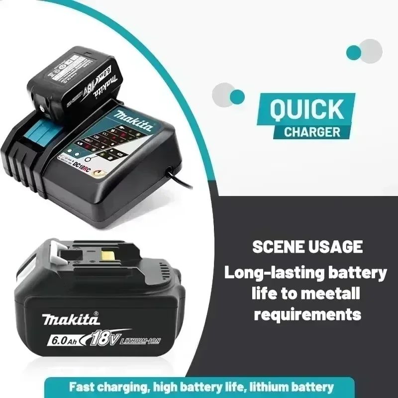 Original genuine Makita 6Ah 6000mAh 18V Makita battery BL1860 BL1850B BL1850 BL1840 BL1830B makita rechargeable lithium battery