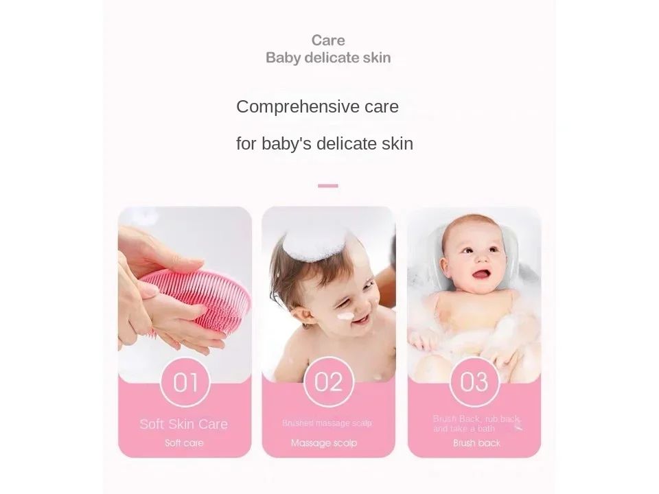 Silicone Body Brush Baby Shower Body Wash Sponge Dry Massage Bath Towel for BodyBas Body Wash Scrubber Brush Bath Back Scrubber