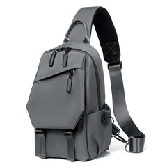 Men Multi-composition Shoulder Crossbody Bag Sports Chest Bag Waterproof Wear-resistant Outdoor Sports Travel
