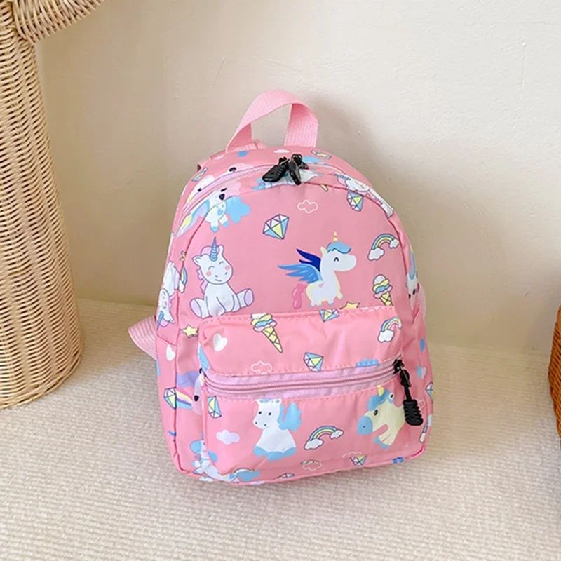 Children Backpack Cartoon Dinosaur Unicorn Pattern Baby Cute Kindergarten Schoolbag Waterproof Kids Bags Boys Girls Backpacks