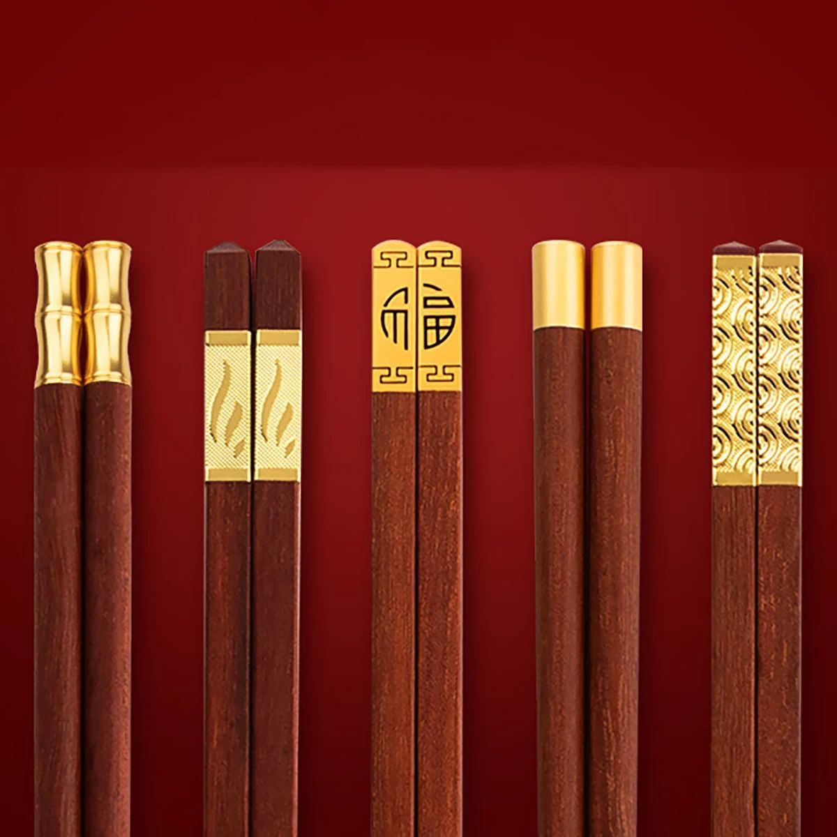 5/6/8/10Pairs Reusable Chopsticks Tableware Handmade Japanese Natural Wood Chopsticks Sushi Food Wooden Chopsticks Non Slip Easy