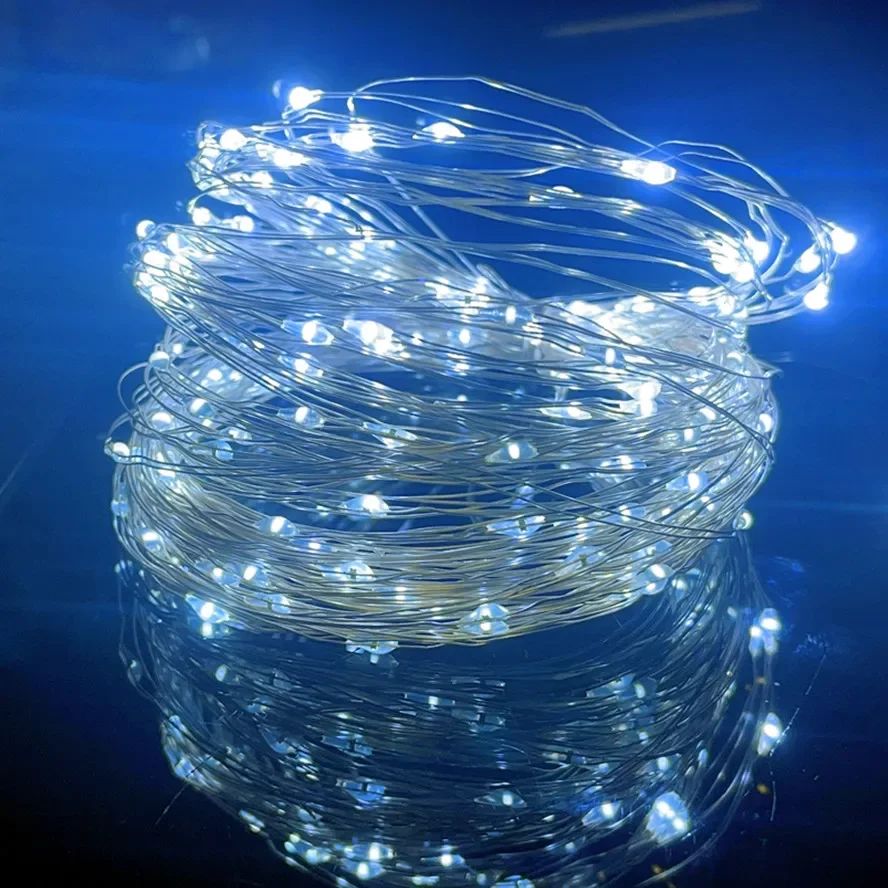 USB String Lights 8 Function Remote Control LED Fairy Lights Christmas Garland for New Year Wedding Party Tree Garden Decoration