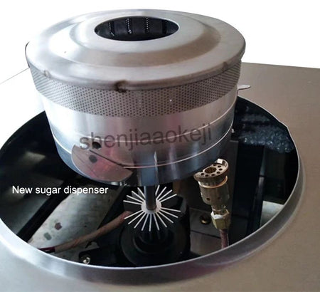 Commercial Marshmallow Machine Stainless Steel Gas Cotton Candy Maker DIY Candy Floss Machine Fancy Brushed Spun Sugar Machine