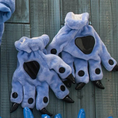 Stitch Animal Paw Slippers For Boy Girl Unisex Kids Cute Monster Claw Slippers Cartoon Soft Plush Warm Home Slippers Child Shoes