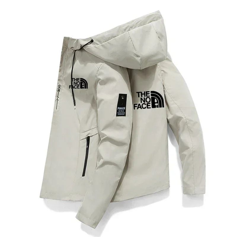 2025 Spring and Autumn men's outdoor sports coat top Windproof zipper jacket Casual quality hooded baseball jacket