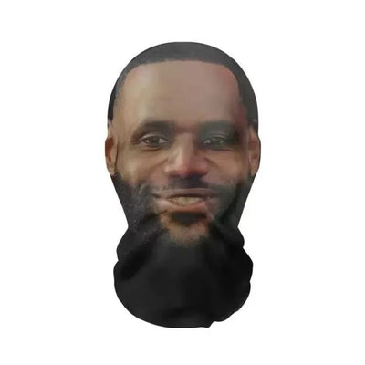 Fashion Mask for 2026 Halloween Cosplay Headwear Hip Hop Hood Hat Headgear 3D Celebrity Face Mask Elastic Mesh