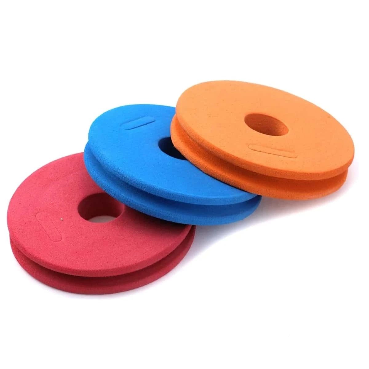 5/10pcs Fishing Foam Bobbin Diameter 4.5/5.8/6.8/10cm EVA Foam Spool Fishing Winding Board Mixed Color Fishing Line Winding Coil