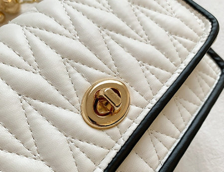New Fashion Women's Shoulder Bag Simple Chain Texture Small Square Bag Light Luxury Party Crossbody Bag Purses and Handbags