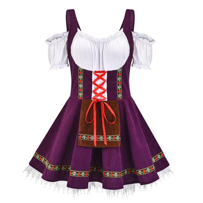 Oktoberfest Costume for Women German Bavarian Traditional Dirndl Dress Octoberfest Festivals Beer Girl Costume