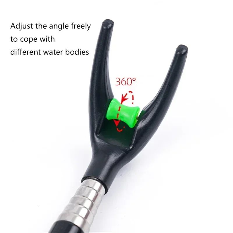 1.7M/2.1M/2.4M New Stainless Steel Thickened Telescopic Fishing Rod Bracket Fishing Rod Dual Purpose Bracket Fishing Rod Holder