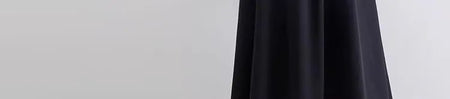 Plus Size High-waisted Slimming Black Draped Skirt Medium-length Umbrella Skirt For Women Thinning A- line Body Shaper