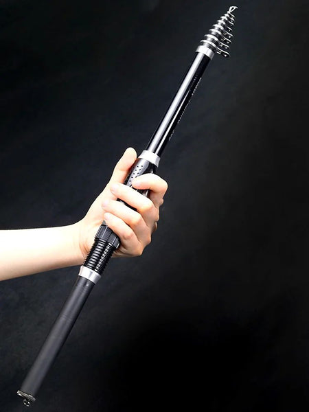 Ultra Durable Telescopic Rock Fishing Rod Spinning Carbon Fiber Pesca Carp Feeder Pole 1.5-3.0M Portable Travel Mini Fish Tackle
