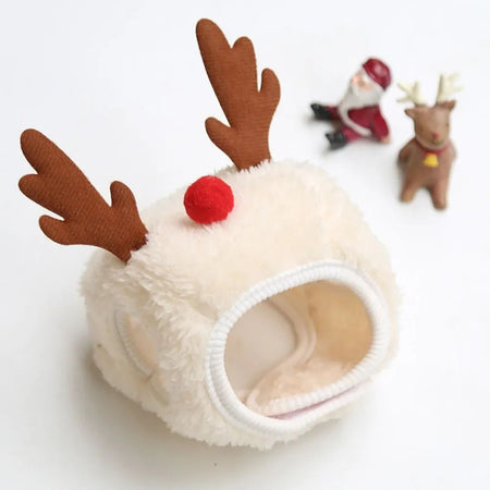 1Pcs Funny Dog Christmas Hat Pets Santa Bibs New Year Party Cosplay Costume Puppy Cap Cute Cats Bandana Clothes Accessories Gift