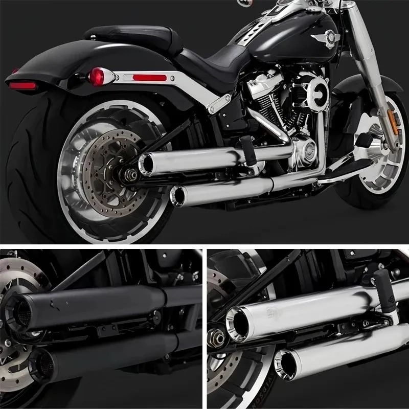 Motorcycle Exhaust System Muffler Pipe For Harley Softail Fat Boy Low Rider S ST Breakout Street Bob Heritage Classic 2018-2025