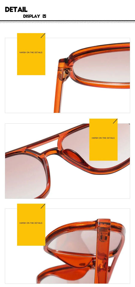 New Polygon Sunglasses Women Luxury Brand Cat Eye Glasses Men Designer Gradient Shades for Women UV400 Lentes De Sol Mujer