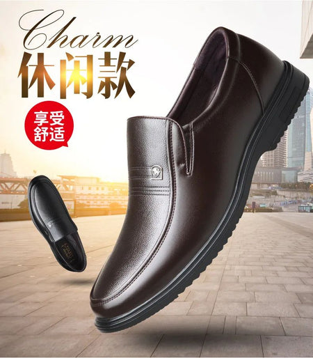 Genuine Leather Handmade Shoes Men Loafers Slip On Business Casual Shoes Classic Soft Leather Hombre Breathable Men Shoes Flat