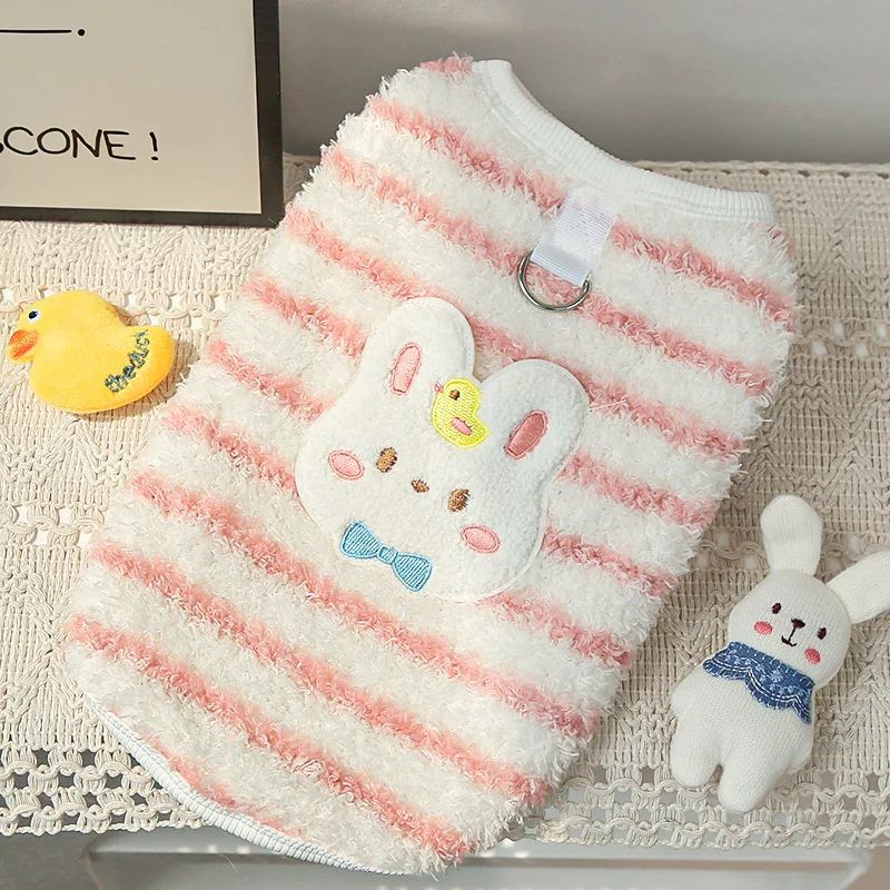 Flannel Thermal Vest Cats Dogs Winter Warm Fleece Jacket For Puppies Hairless Cats Small Breeds Autumn Winter Cozy Pet apparel