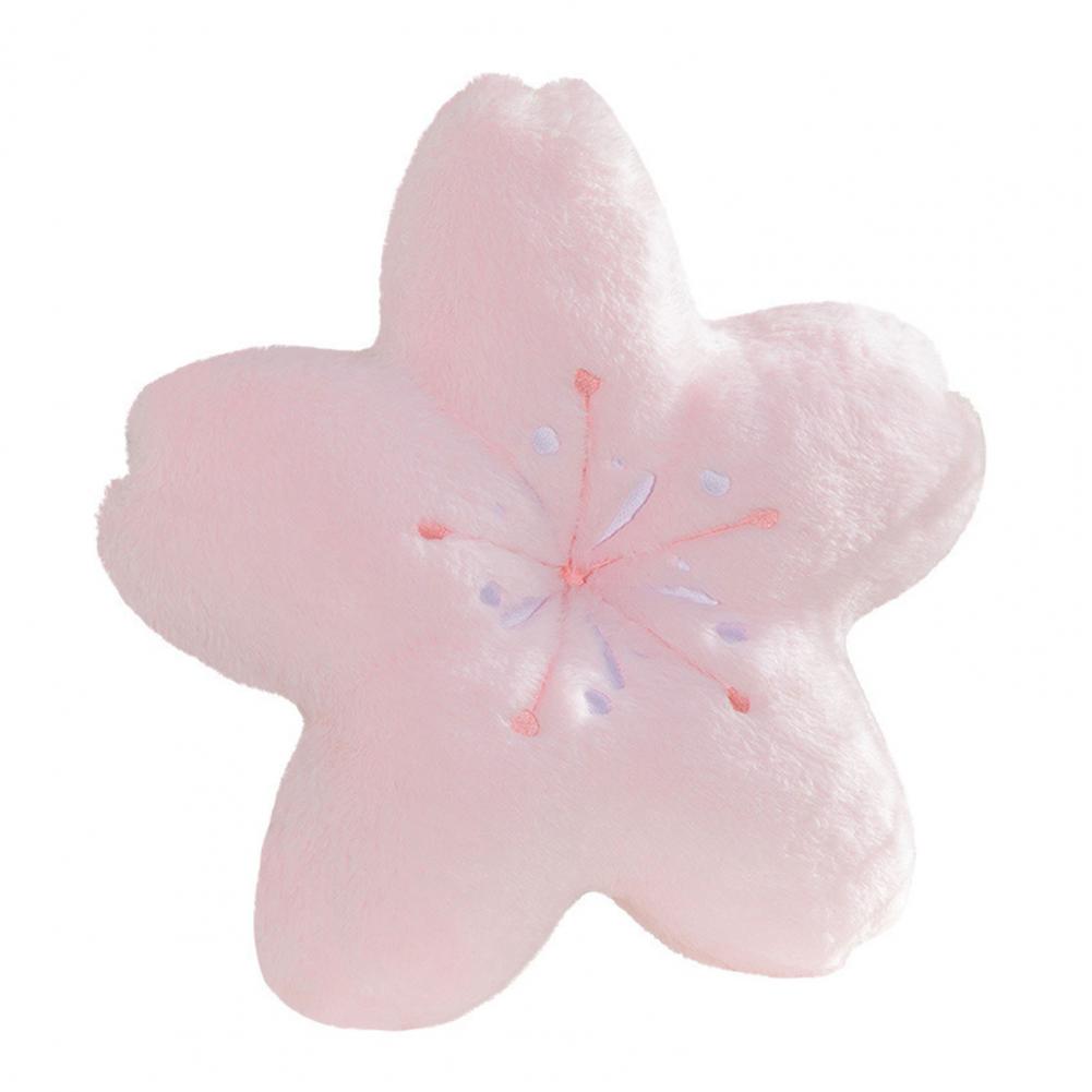 Cherry Blossom Throw Pillow Kawaii Sakura Flower Plush Pillow Bedroom Living Room Decor Bay Window Floor Seat Cushion Tatami
