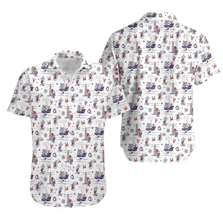 Camisa Hawaiana Con Estampado De Disney Cruise Para Hombre Y mujer, Camisa De Manga Corta Con botones, Camisa Hawaiana De Mickey