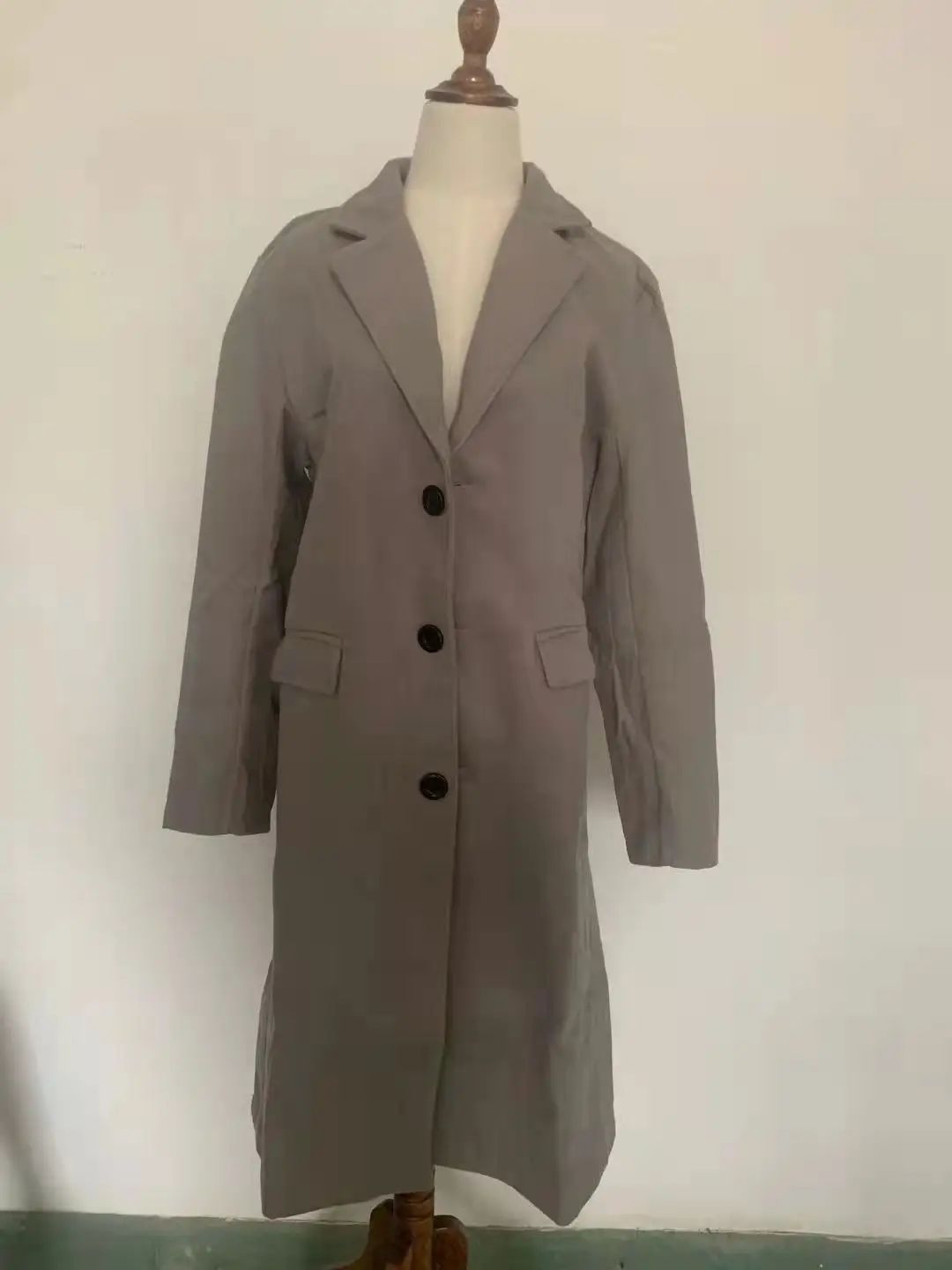 Autumn and Winter Casual Men's Clothing, British Style Woolen Overcoat, New Korean Style Solid Color Long Windbreaker S-XXXL