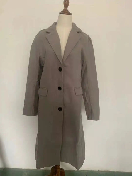 Autumn and Winter Casual Men's Clothing, British Style Woolen Overcoat, New Korean Style Solid Color Long Windbreaker S-XXXL