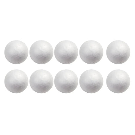 10pcs Solid Foam Ball Polystyrene Balls 50mm-100mm  Round DIY Accessory Handmade For Party Celebration Christmas Decoration