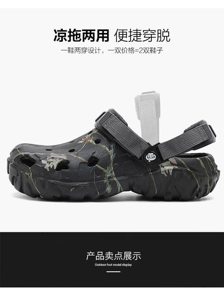 Men Shoes Slippers Men Garden Flat Sandals Platform Sandals Man Summer Sandals 2025 Male Sneakers Outdoor Flip Flops Home Clogs