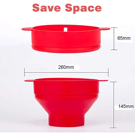 Microwave Silicone Popcorn Maker Food Grade Foldable High Quality Kitchen Easy Tools DIY Make Popcorn Bucket Bowl with Lid Bowls