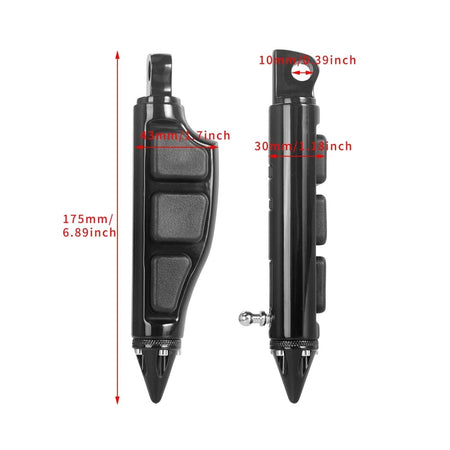 Motorcycle CNC Foot Pegs Footrest For Harley Sportster Iron XL 883 1200 Touring Custom Dyna Fat Bob Softail Fat Boy Street 750