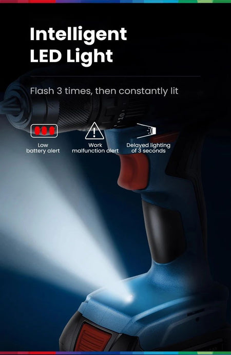 Bosch GSB 185 Li battery-powered impact drill, 3-in-1, multifunctional, 50 Nm electric screw, brushless hammer drill, pro-electr