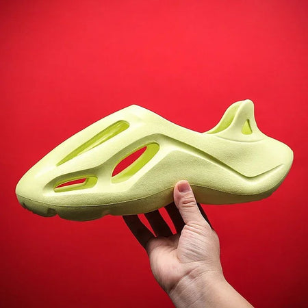 Men's Slippers Summer Soft EVA Beach Hole Shoes Outdoor Women's Slide Non-slip Personalized Hollow Shoes 36-47