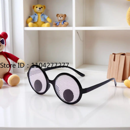 Funny Glasses Cosplay Eyeball Rolling Glasses Halloween Novelty Costumes Accessories For Carnival Fancy Dress Christmas Party