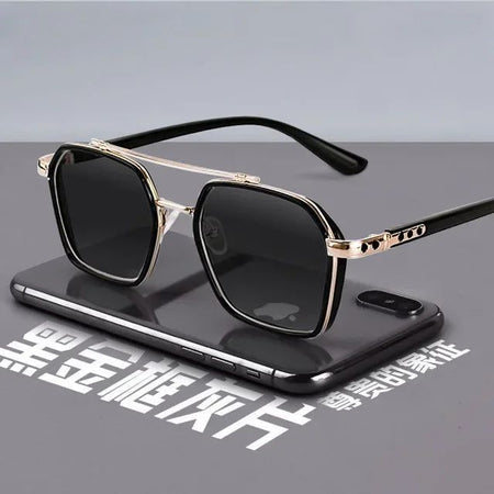 Trendy Sunglasses for Men Professional Day Night Driver Sun Glasses Male Fashion Vintage Eyewear Shades UV400 Protection