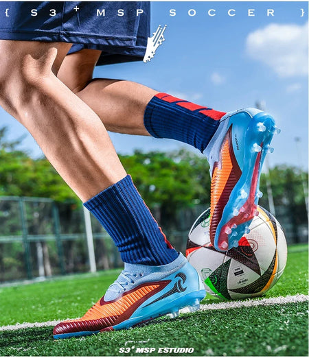 Men Football Shoes Fast Non-Slip Outdoor Football Field Boots Professional Grass Training Soccer Shoes Society Cleats Sneaker
