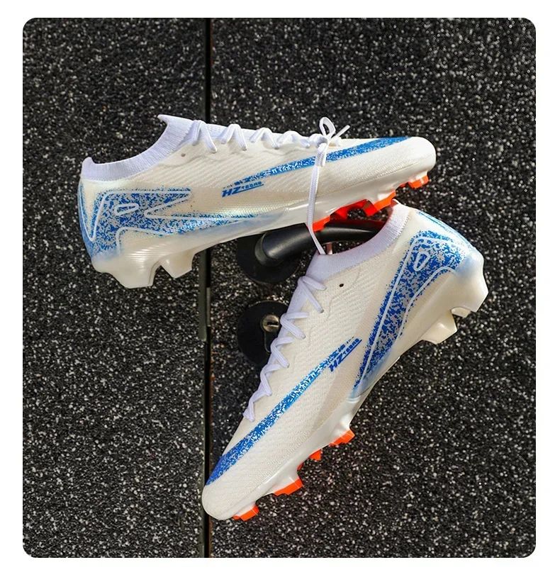 New Men Football Boots Match Ultralight Grass Cleats Soccer Shoes Sneakers Indoor Breathable Long Spikes Training Drop Shipping