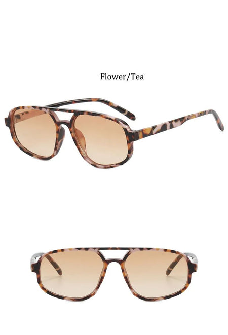 New Polygon Sunglasses Women Luxury Brand Cat Eye Glasses Men Designer Gradient Shades for Women UV400 Lentes De Sol Mujer
