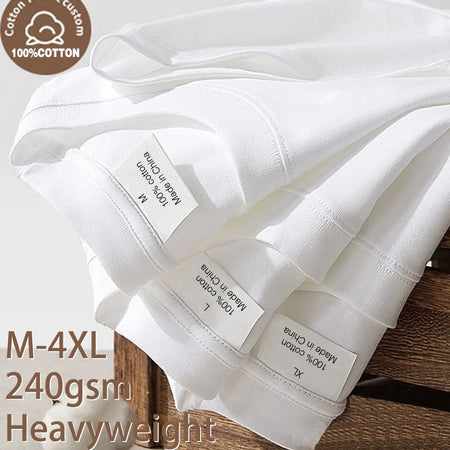 100% pure cotton summer high-end brand men's short sleeve round neck fashionable style half sleeved top breathable T-shirt