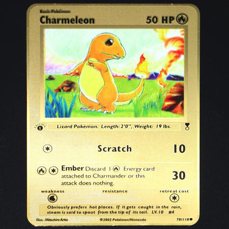 Pokemon 183200 Points High Hp  Gold Black English French Metal Cards Vmax Mega GX Game Collection Cards Charizard Pikachu Mewtwo