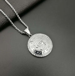 Eye of Horus, Eye of God Necklace, Rotatable Evil Eye Pendant, Men's Trendy Retro Weird Egyptian Amulet Jewelry