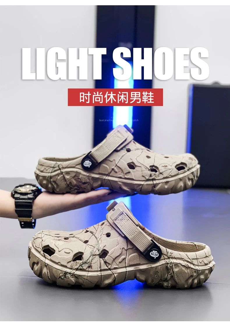 Men Shoes Slippers Men Garden Flat Sandals Platform Sandals Man Summer Sandals 2025 Male Sneakers Outdoor Flip Flops Home Clogs